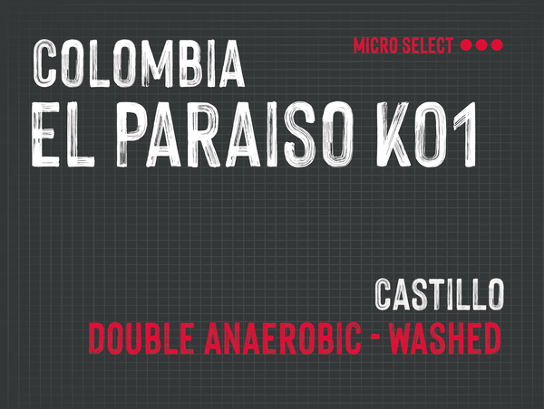 El Paraiso K01 , Diego Samuel, Colombia |  Double Anaerobic - Washed MMY-0182